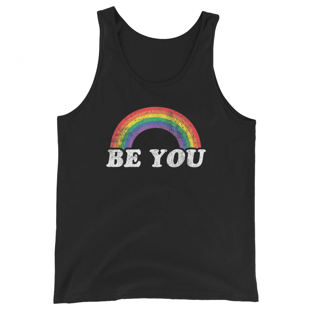 Be You Gay Pride Flag Tank Top - gay pride apparel