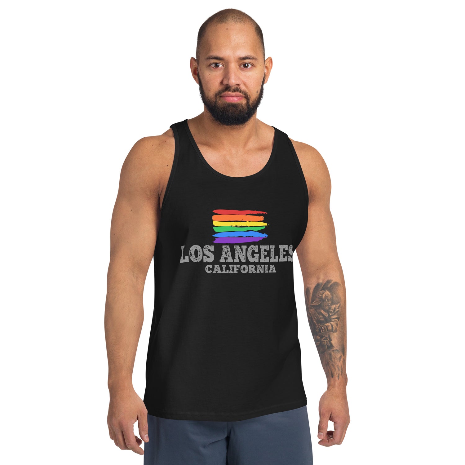 Los Angeles California LGBTQ+ Gay Pride Tank Top - gay pride apparel