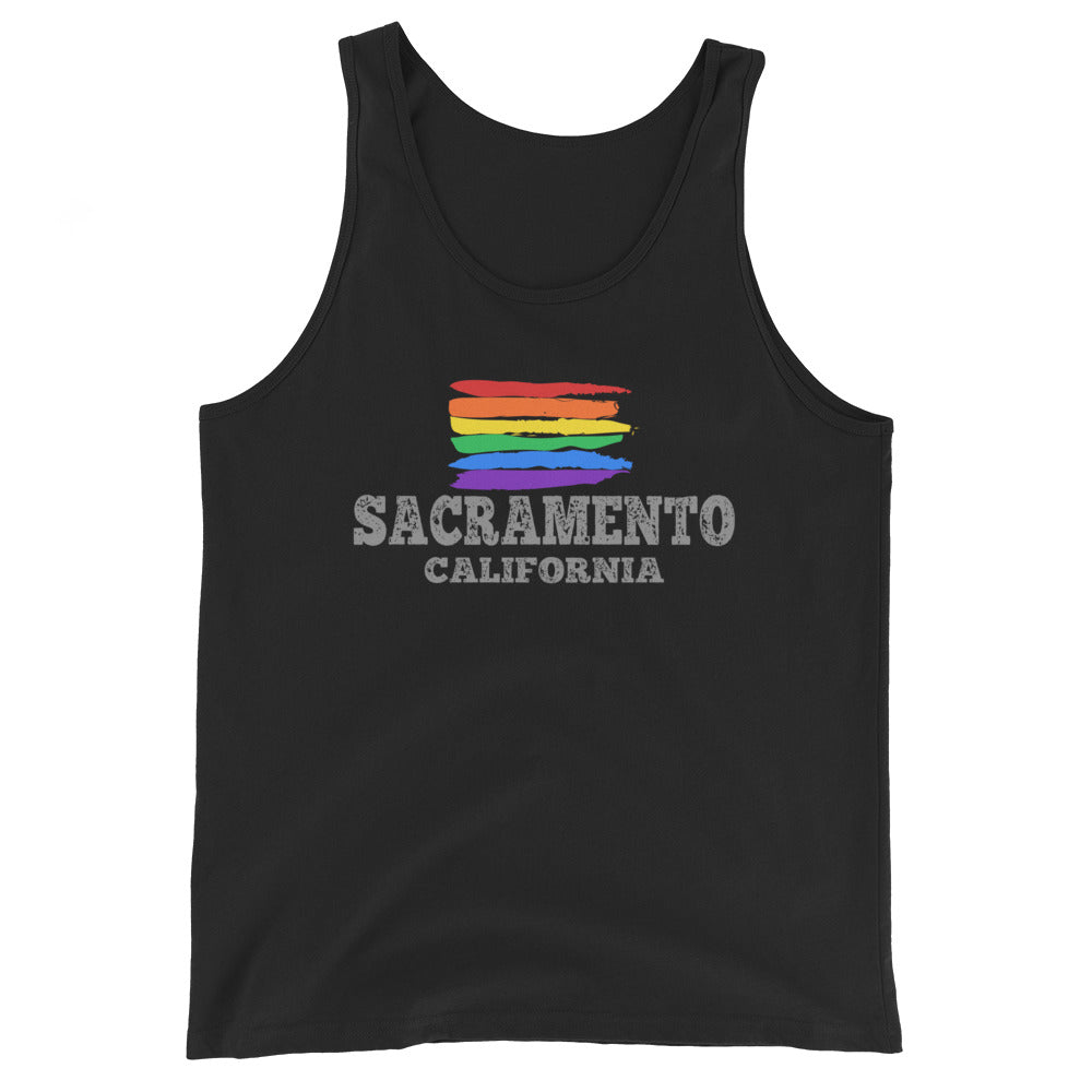 Sacramento California LGBTQ+ Gay Pride Tank Top - gay pride apparel