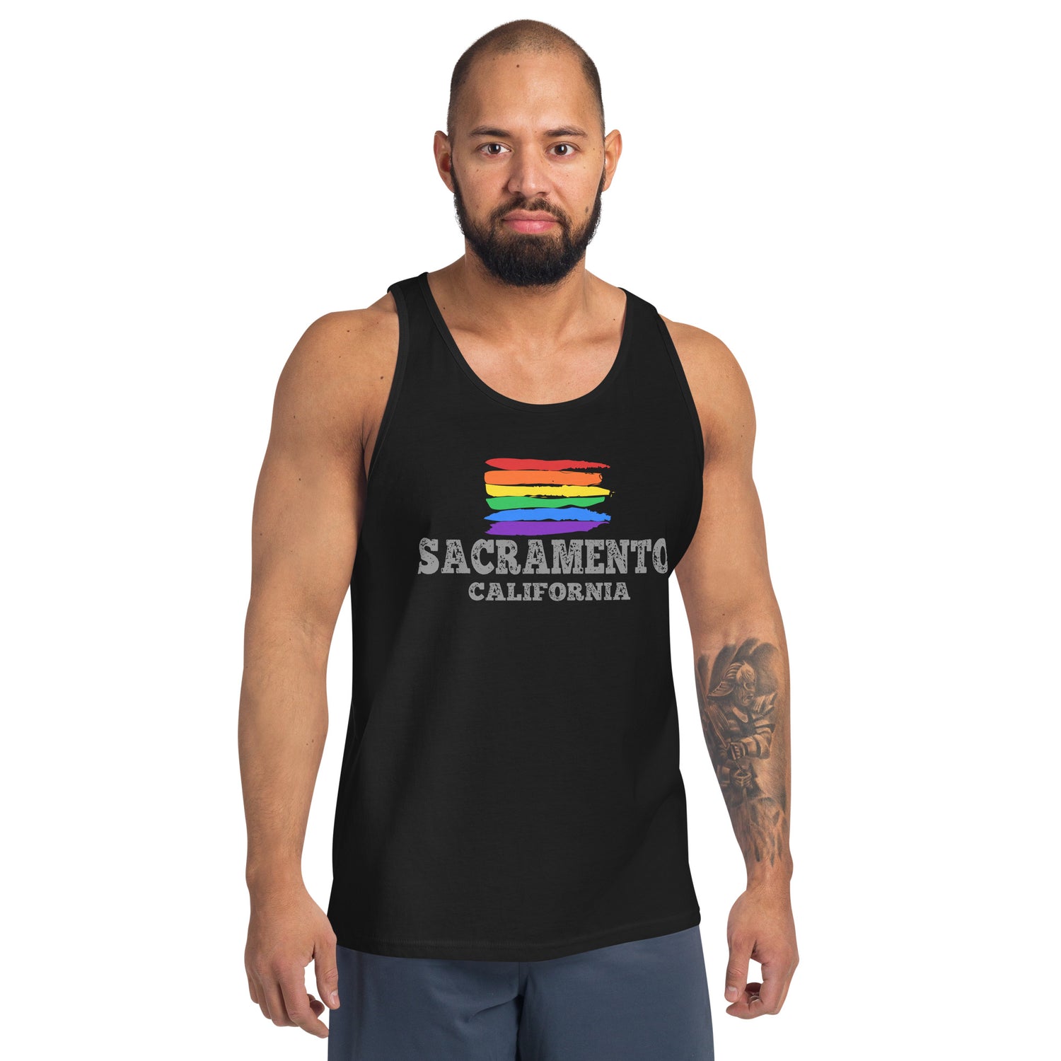 Sacramento California LGBTQ+ Gay Pride Tank Top - gay pride apparel