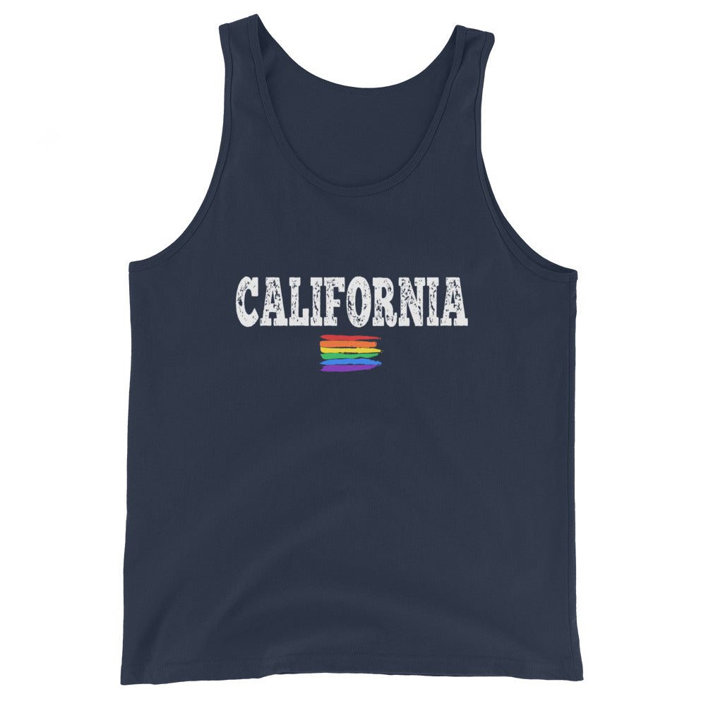 California State Gay Pride Unisex Tank Top - gay pride apparel
