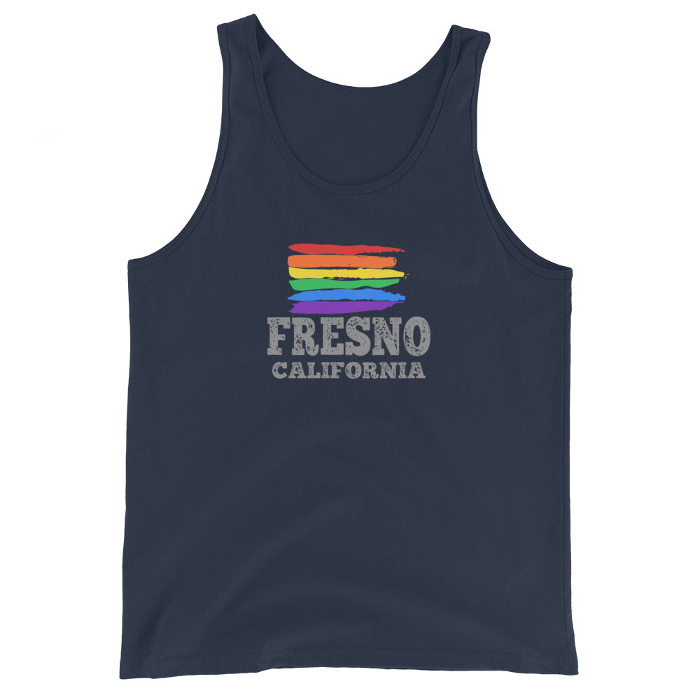 Fresno California LGBTQ+ Gay Pride Tank Top - gay pride apparel