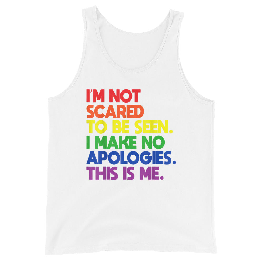 I'M Not Scared Unisex Tank Top - gay pride apparel