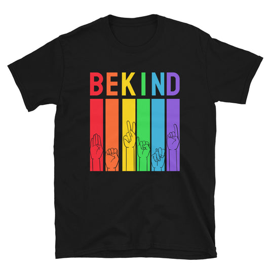 Be Kind Gay Pride T-Shirt - gay pride apparel