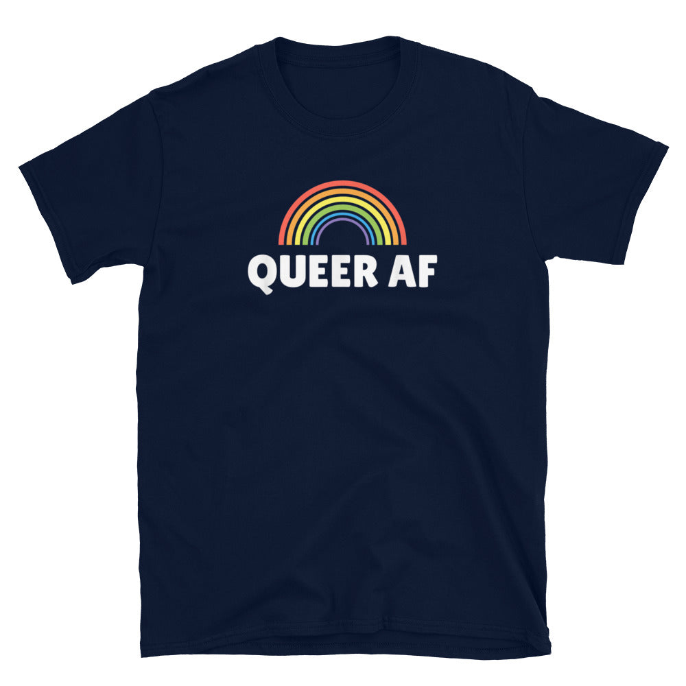 Queer AF Unisex Gay Pride T-Shirt - gay pride apparel