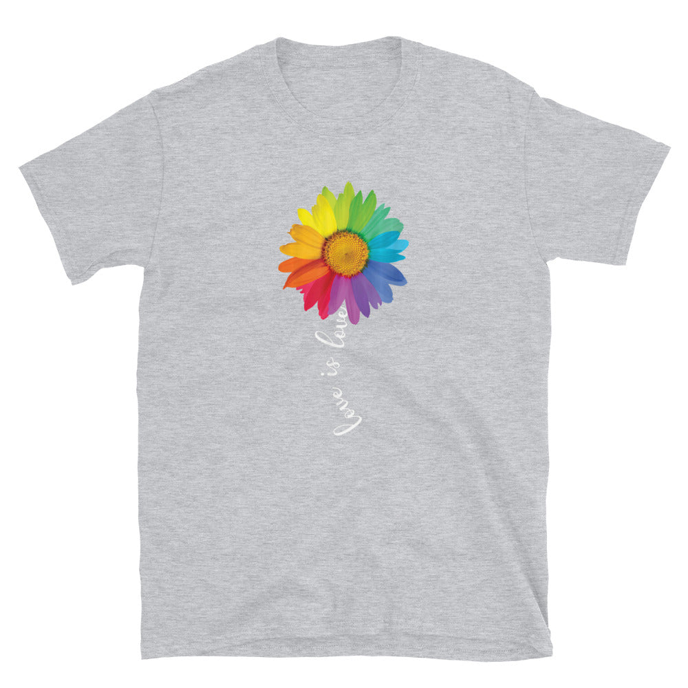 Love is Love Flower Pride T-Shirt - gay pride apparel