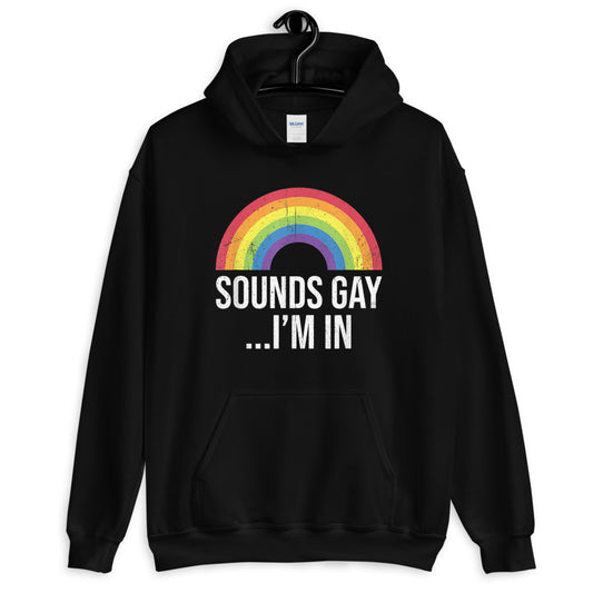Sounds Gay I'M In Hoodie - Gay Pride Hoodie - gay pride apparel