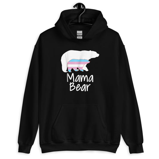 Mama Bear Transgender Child Proud Mom Unisex Hoodie - gay pride apparel