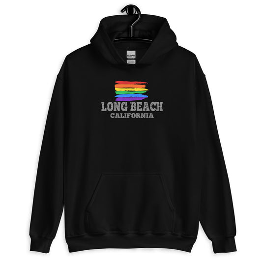 Long Beach California LGBTQ+ Gay Pride Hoodie - gay pride apparel