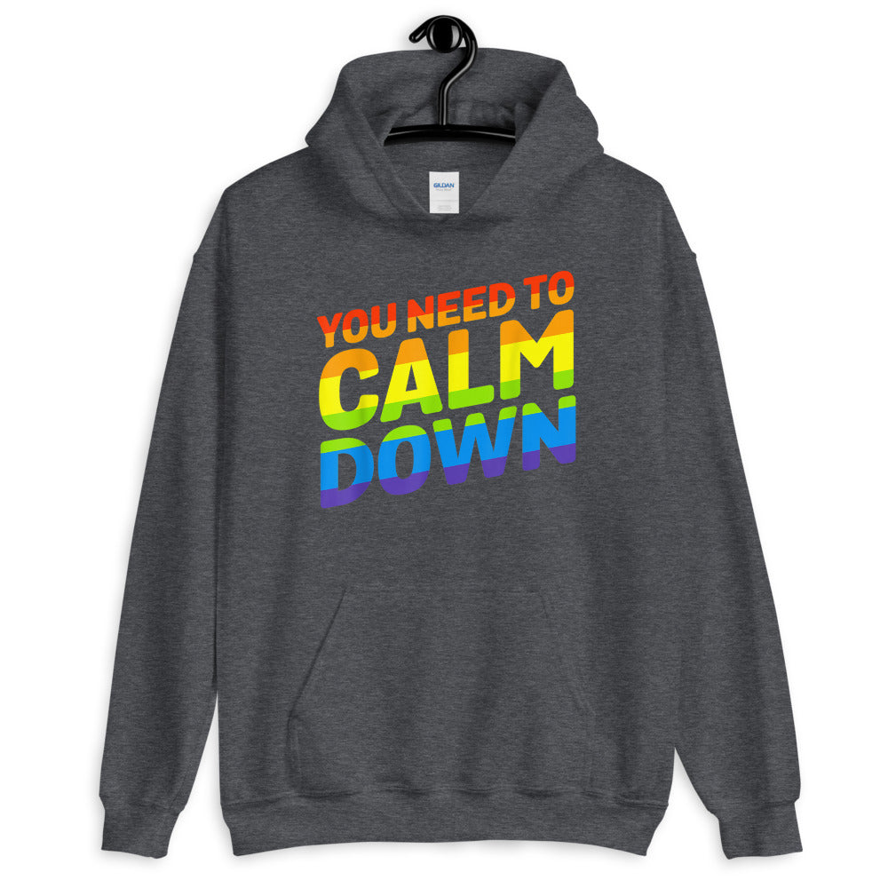 You Need to Calm Down Unisex Hoodie - gay pride apparel