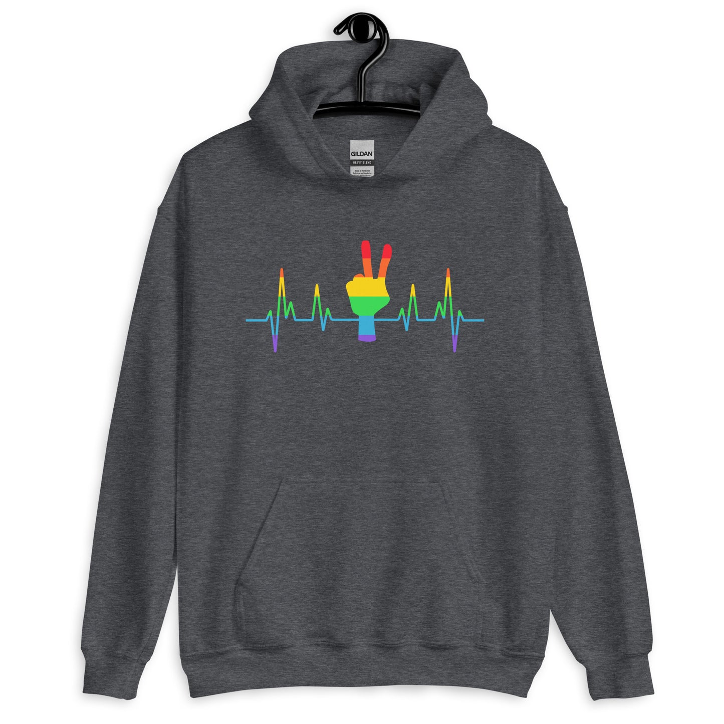 LGBT Pride Peace Lifeline Hoodie - gay pride apparel