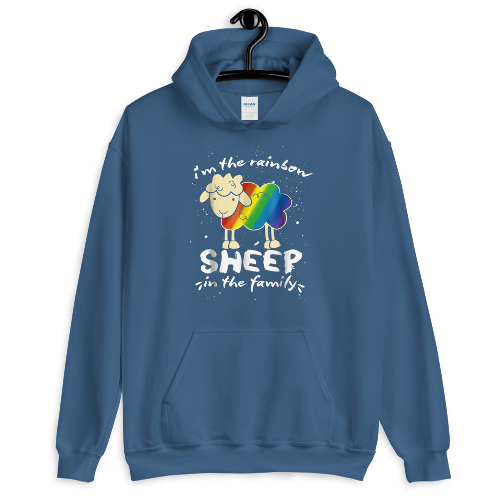 I'm the Rainbow Sheep in the Family Unisex Hoodie - gay pride apparel