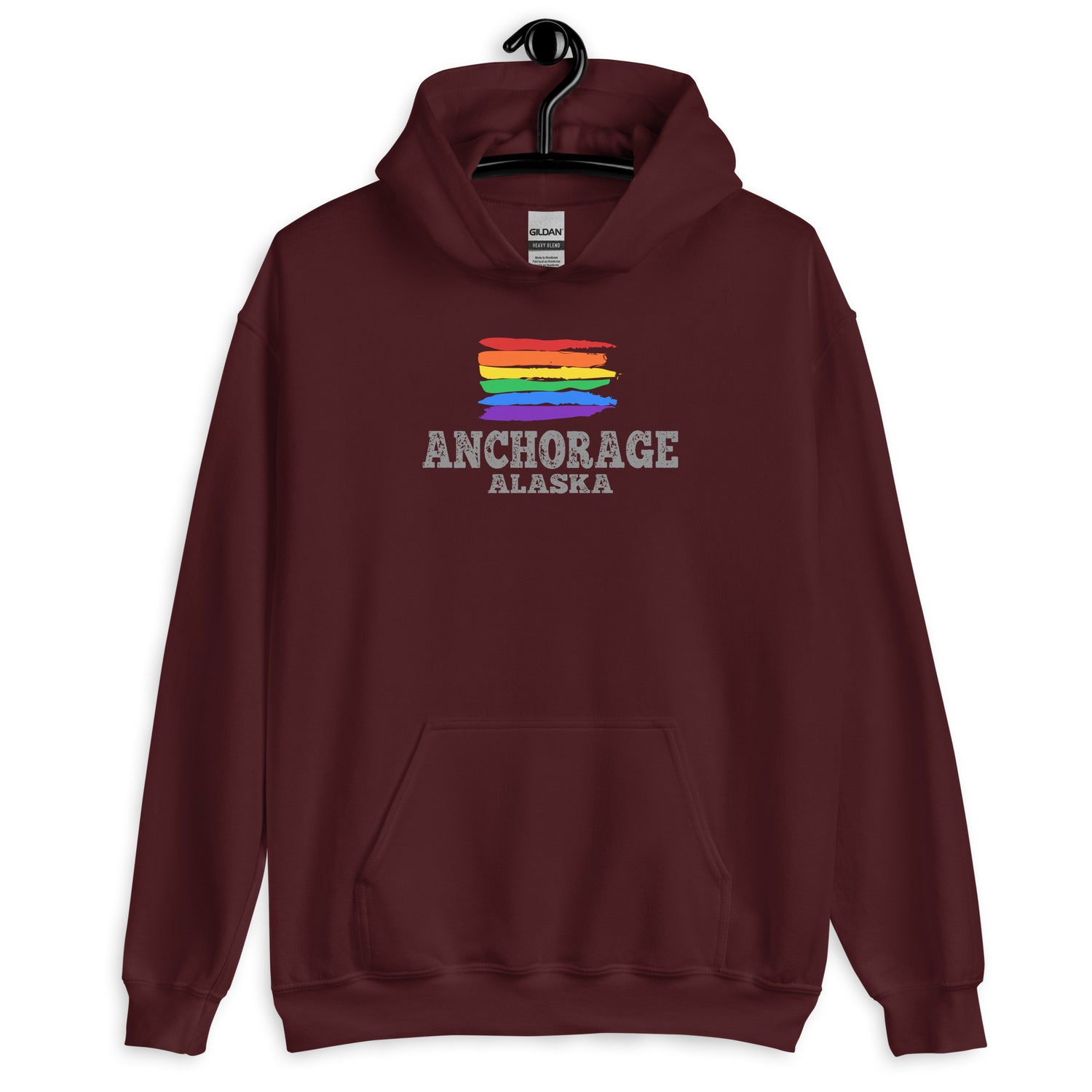 Anchorage Alaska LGBTQ+ Gay Pride Hoodie - gay pride apparel