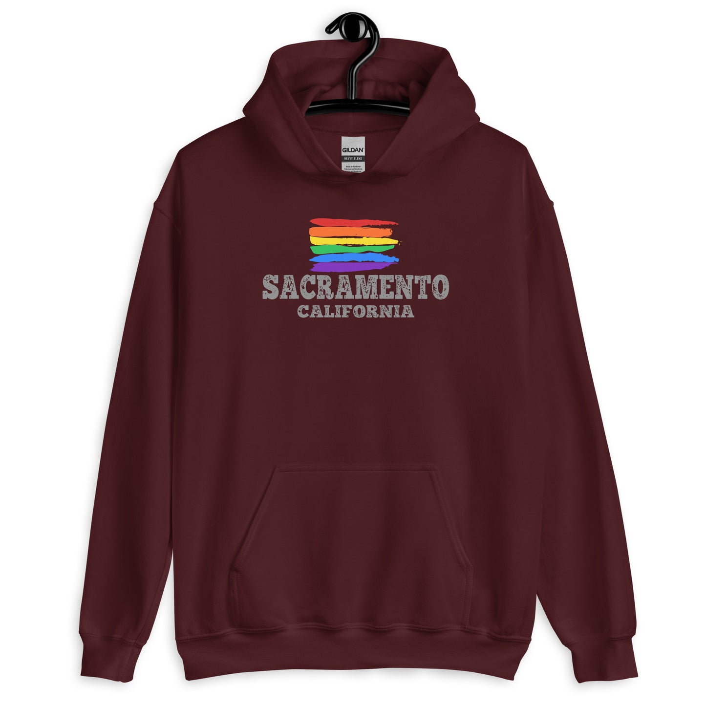 Sacramento California LGBTQ+ Gay Pride Hoodie - gay pride apparel
