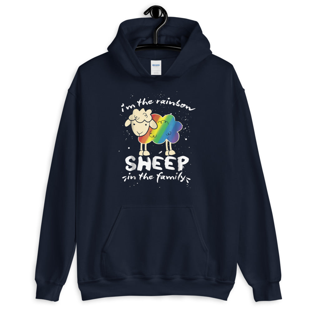 I'm the Rainbow Sheep in the Family Unisex Hoodie - gay pride apparel