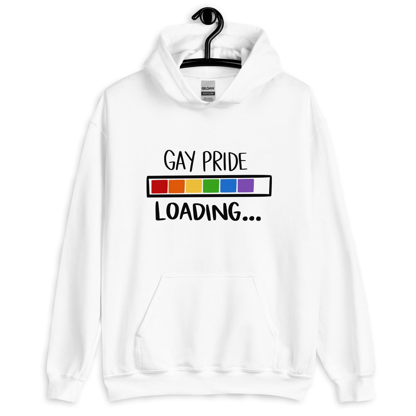 Gay Pride Loading Hoodie - gay pride apparel