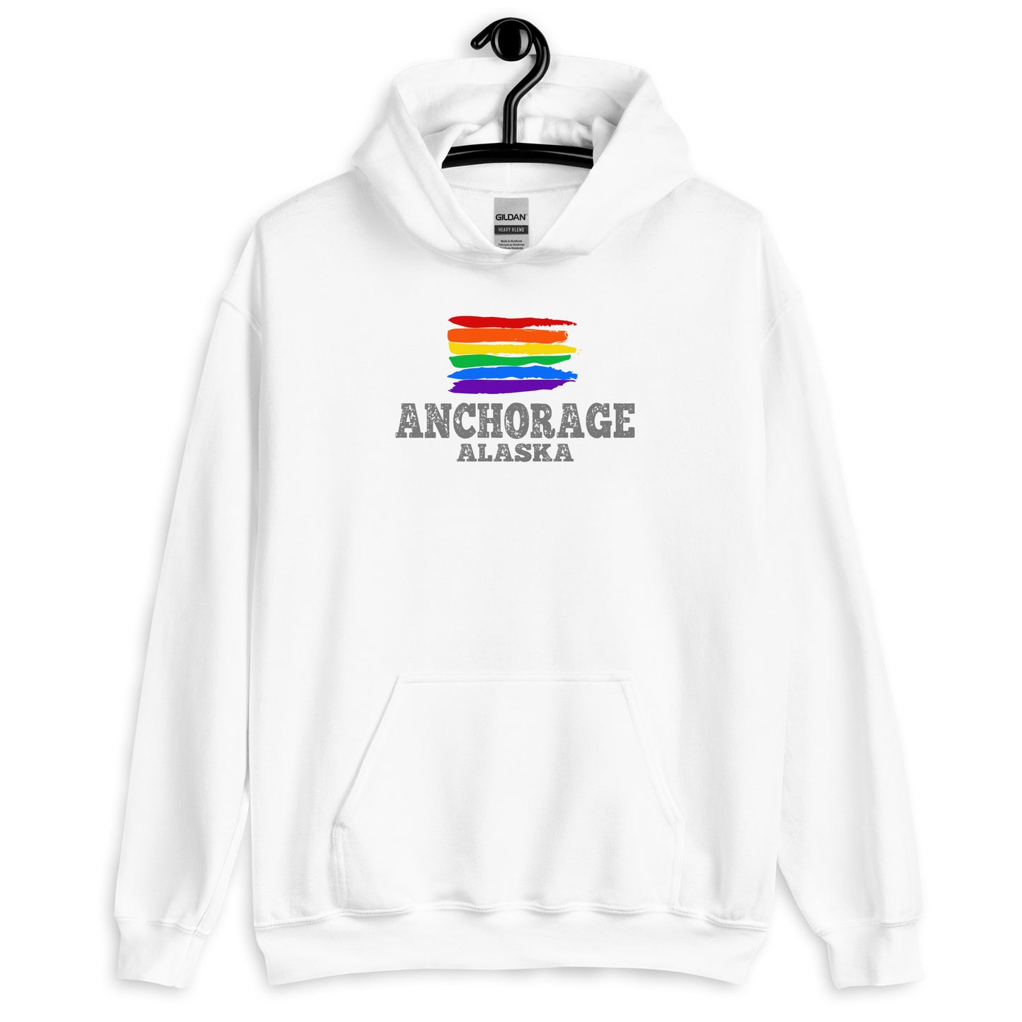 Anchorage Alaska LGBTQ+ Gay Pride Hoodie - gay pride apparel