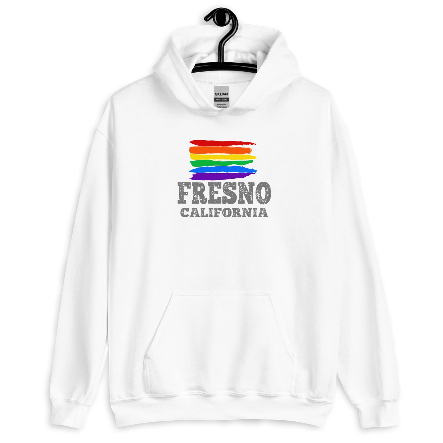Fresno California LGBTQ+ Gay Pride Hoodie - gay pride apparel