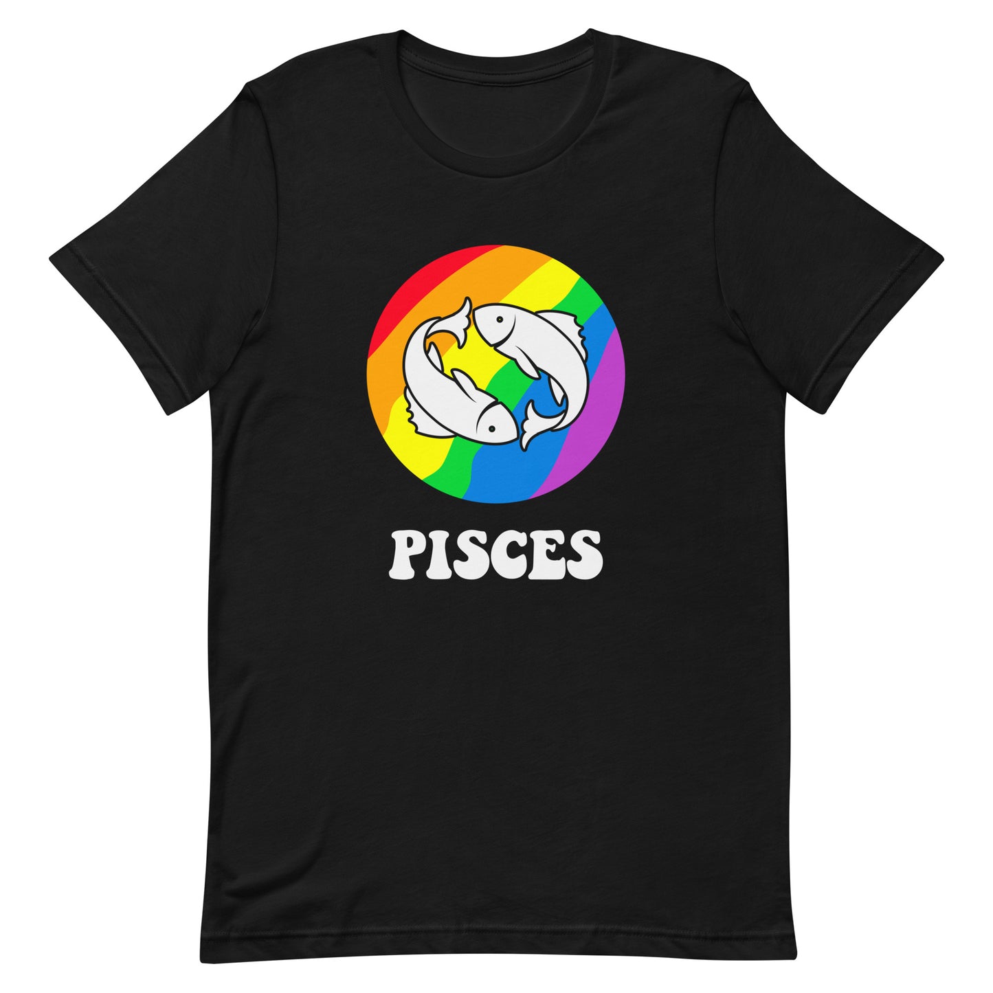 Pisces Zodiac Sign Gay Pride T-Shirt - gay pride apparel