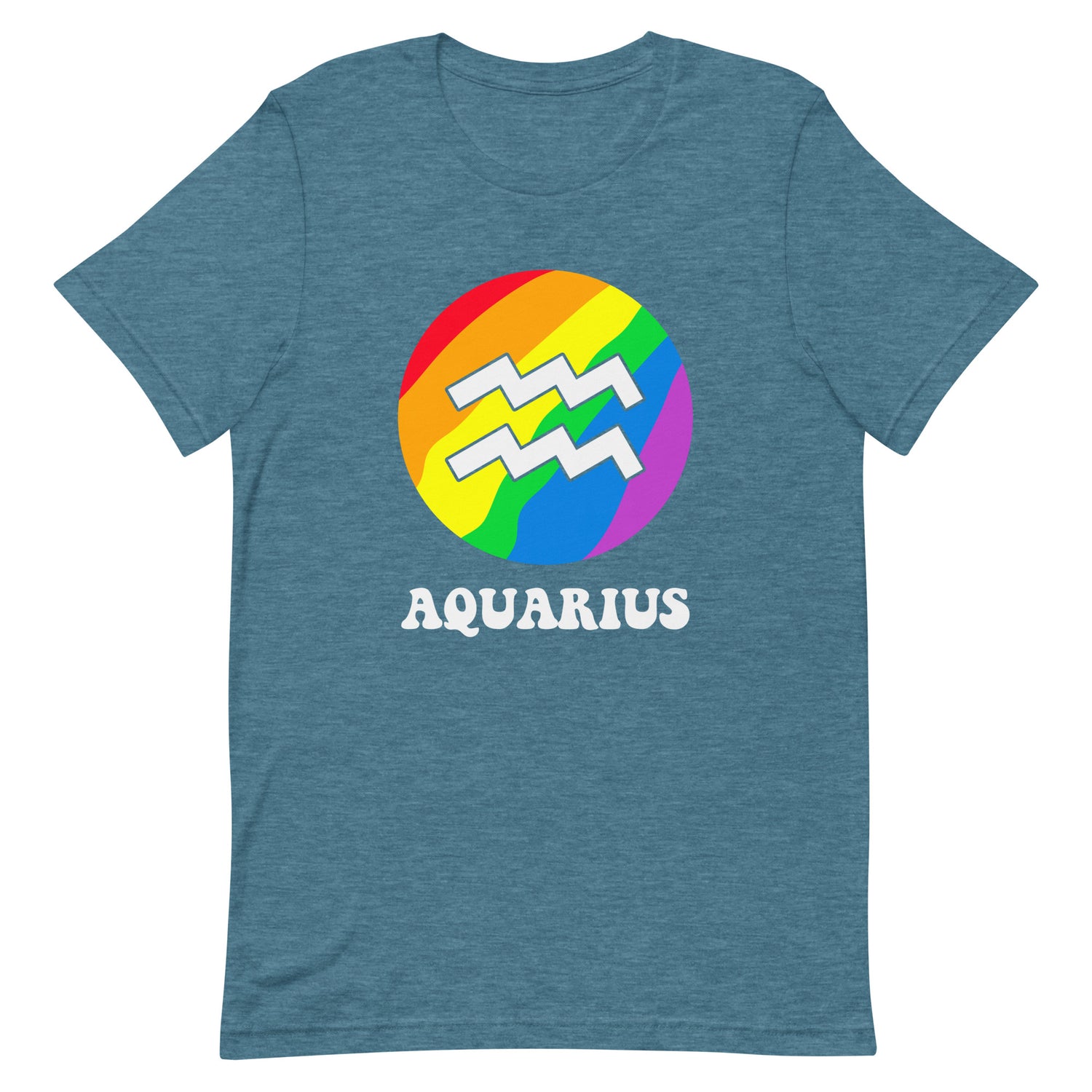 Aquarius Zodiac Sign Gay Pride T-Shirt - gay pride apparel
