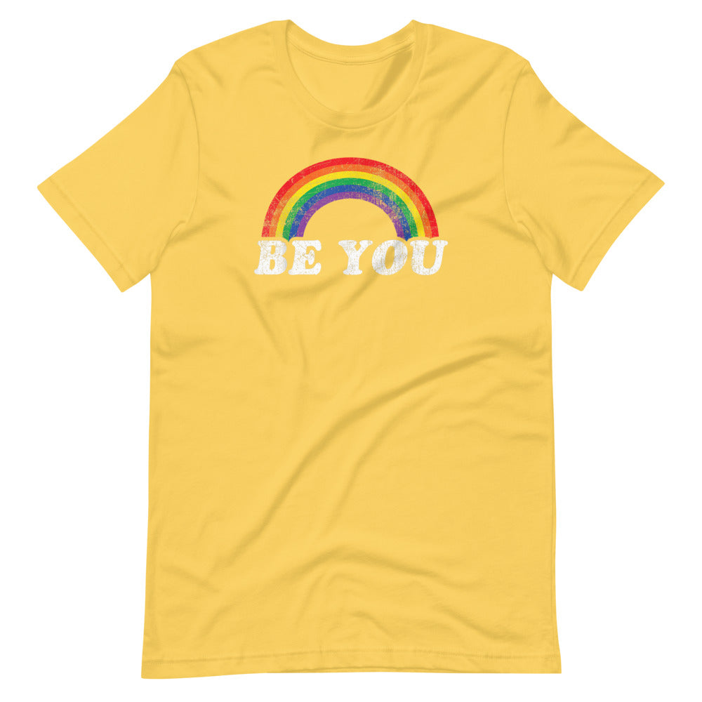 Be You Gay Pride Flag T-Shirt - gay pride apparel